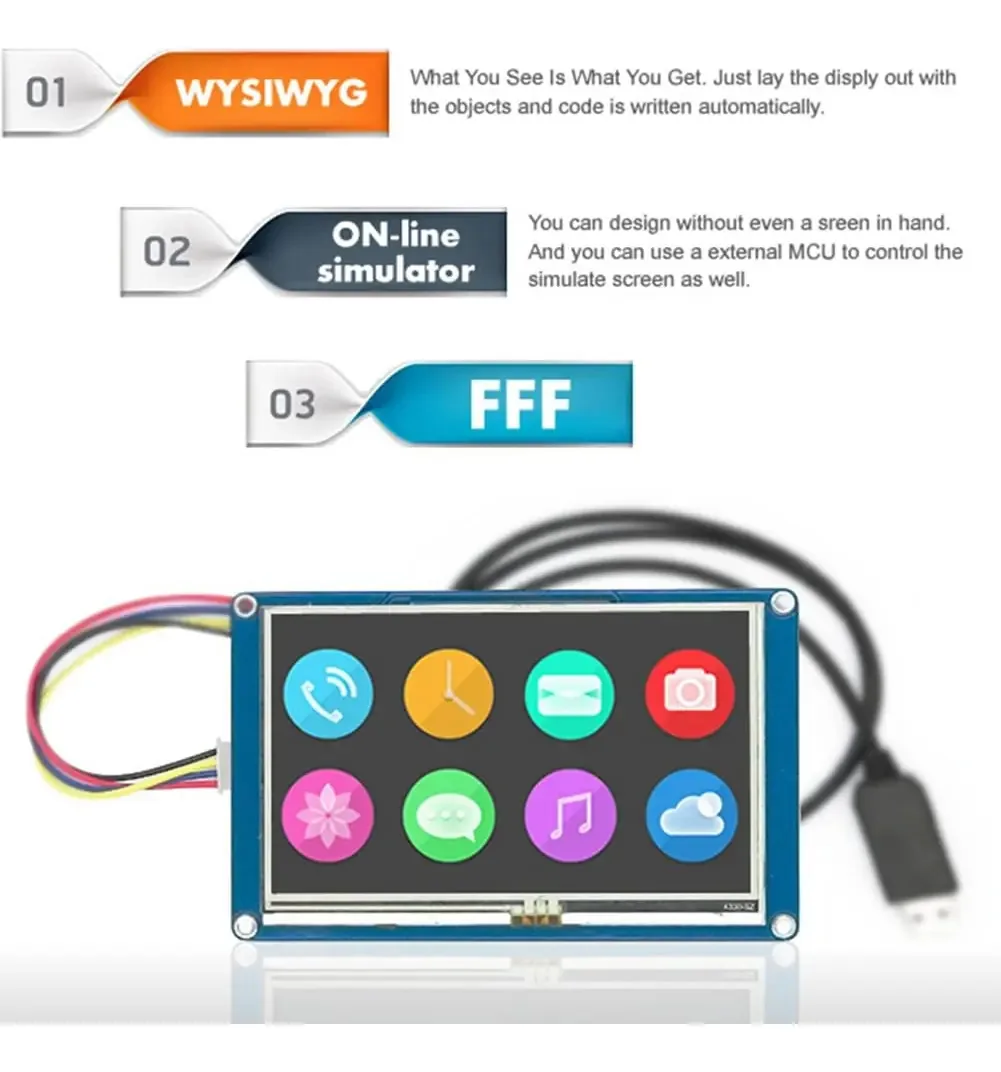 Display LCD rumoe WYSIWYG