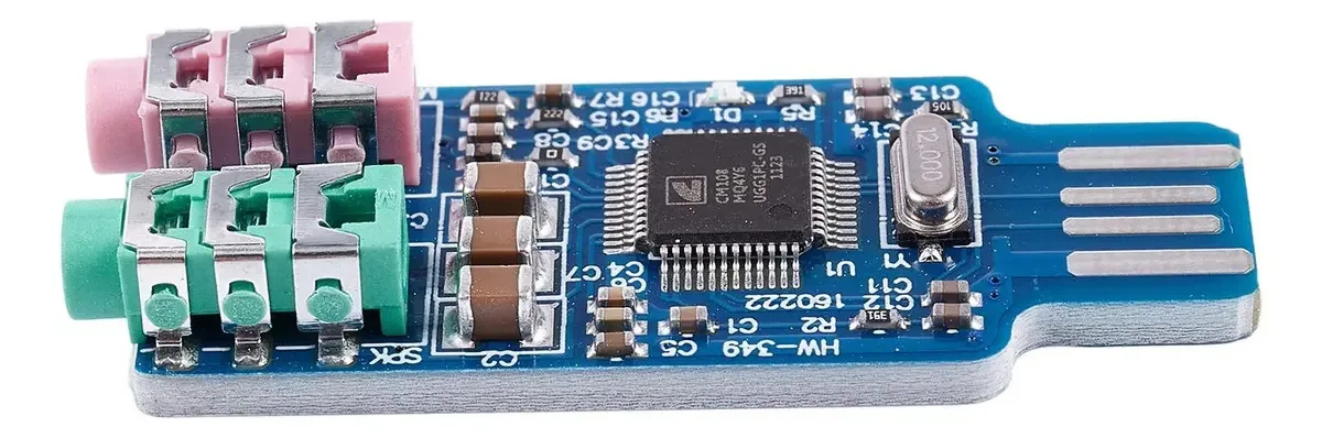 Placa de som USB Tamosh Driver Cm108 Placa de som USB Blue Chip