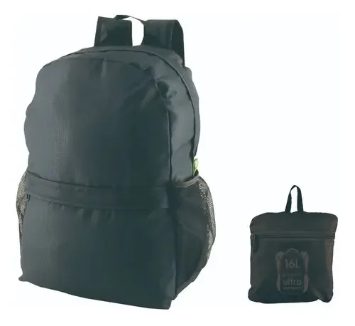 Mochila de viagem dobrável Brio - preta