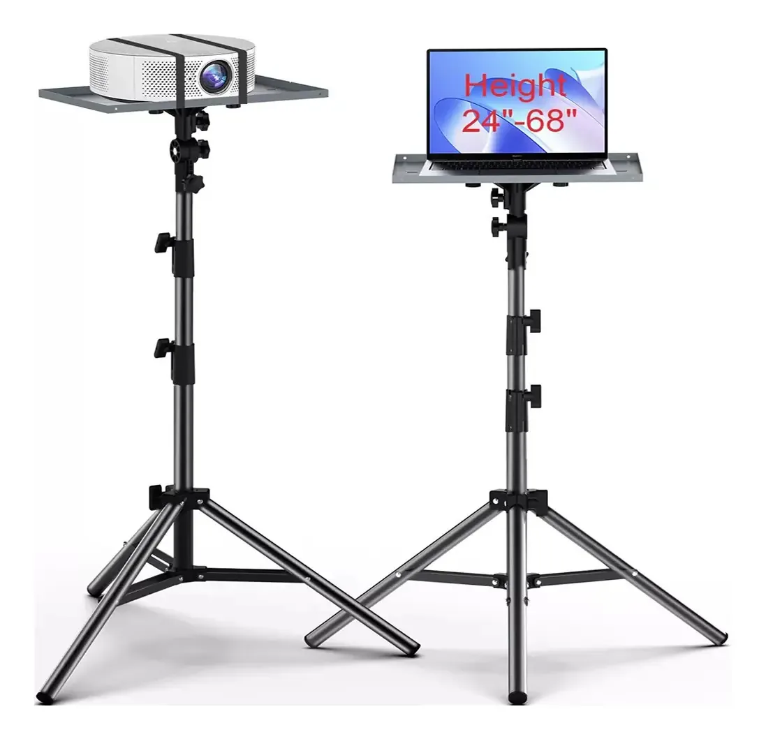 Suporte Projetor Tripé Pedestal Notebook Ajustável 160cm Preto