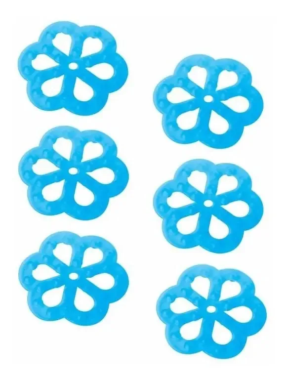 Chuveiro e banheira Aspen Blue Flower antiderrapantes