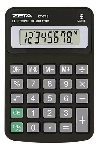 Calculadora Pessoal Zeta Procalc 8 Dígitos