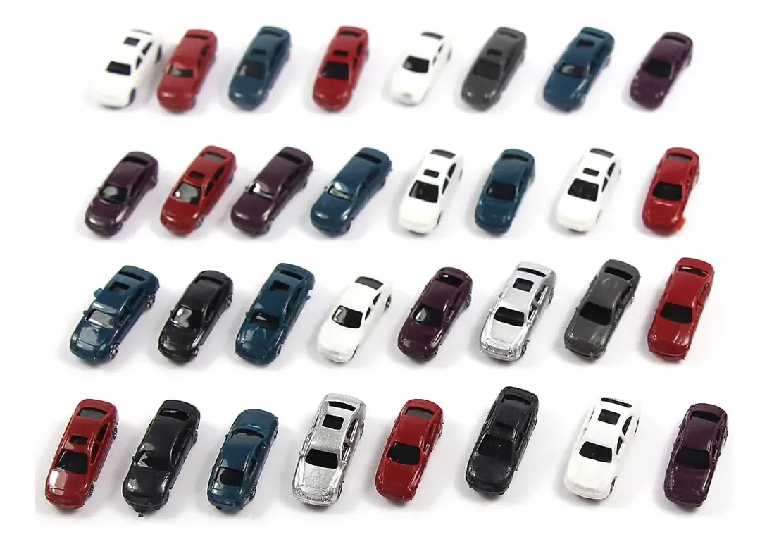 50 peças de acessórios paisagísticos para trens e carros Z Scale 1200