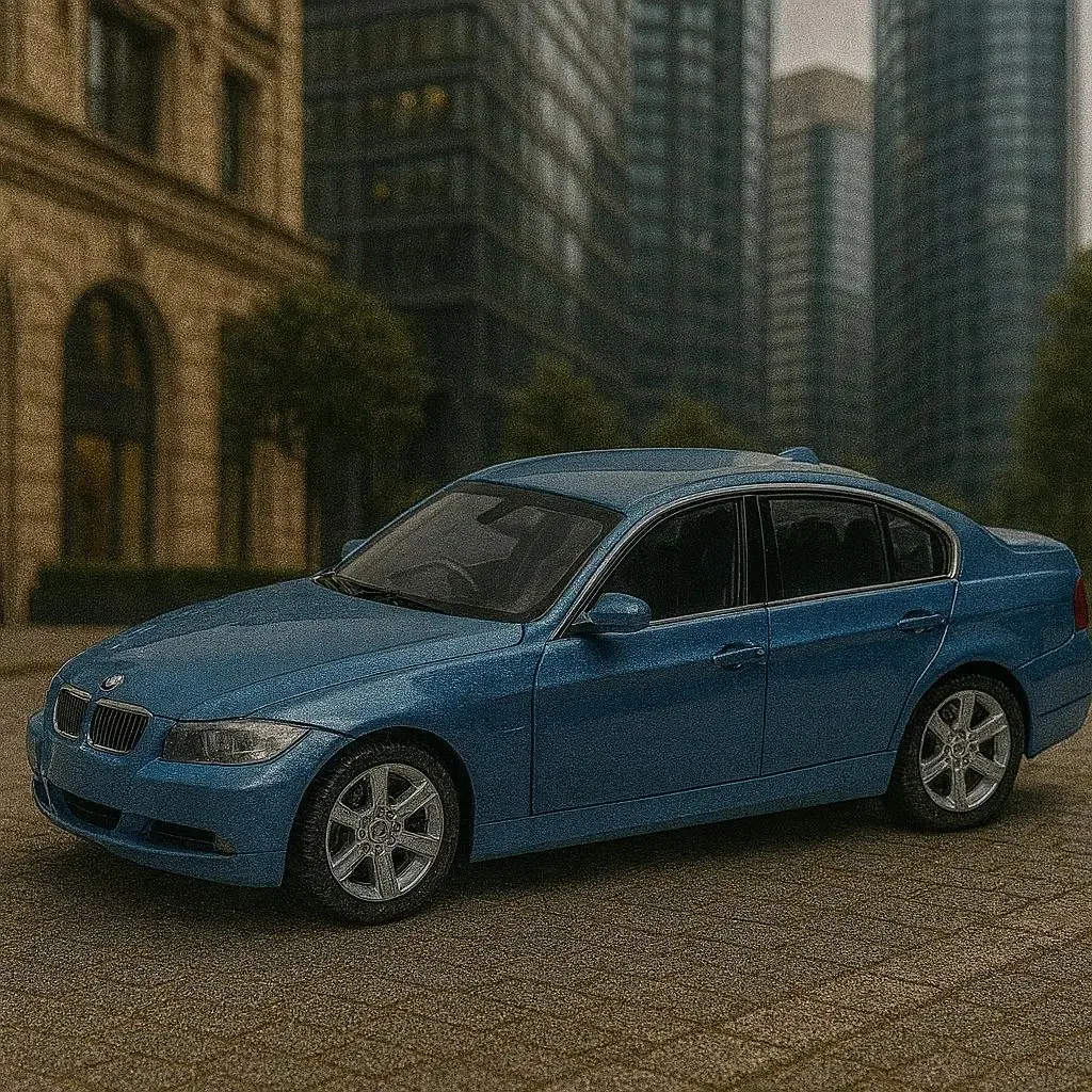 Auto Bmw 330i - Welly em escala 1:43 em cores multicoloridas