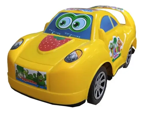 Carrinho de fricção amarelo para frutas e vegetais