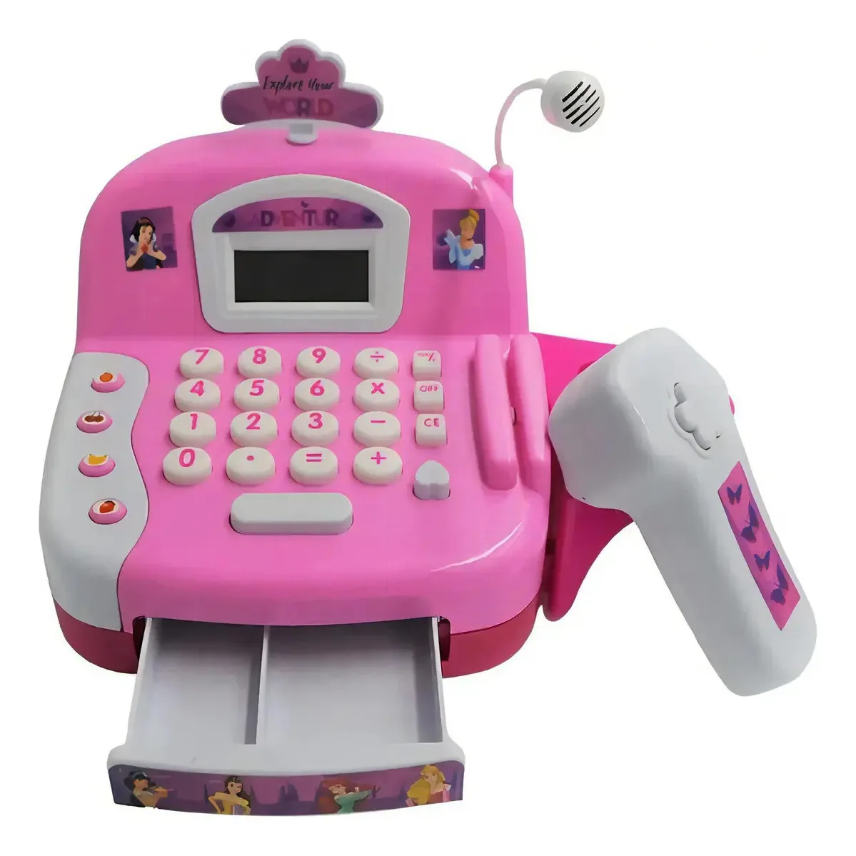 Brinquedo de caixa registradora Princess T371596 para meninas, cor rosa