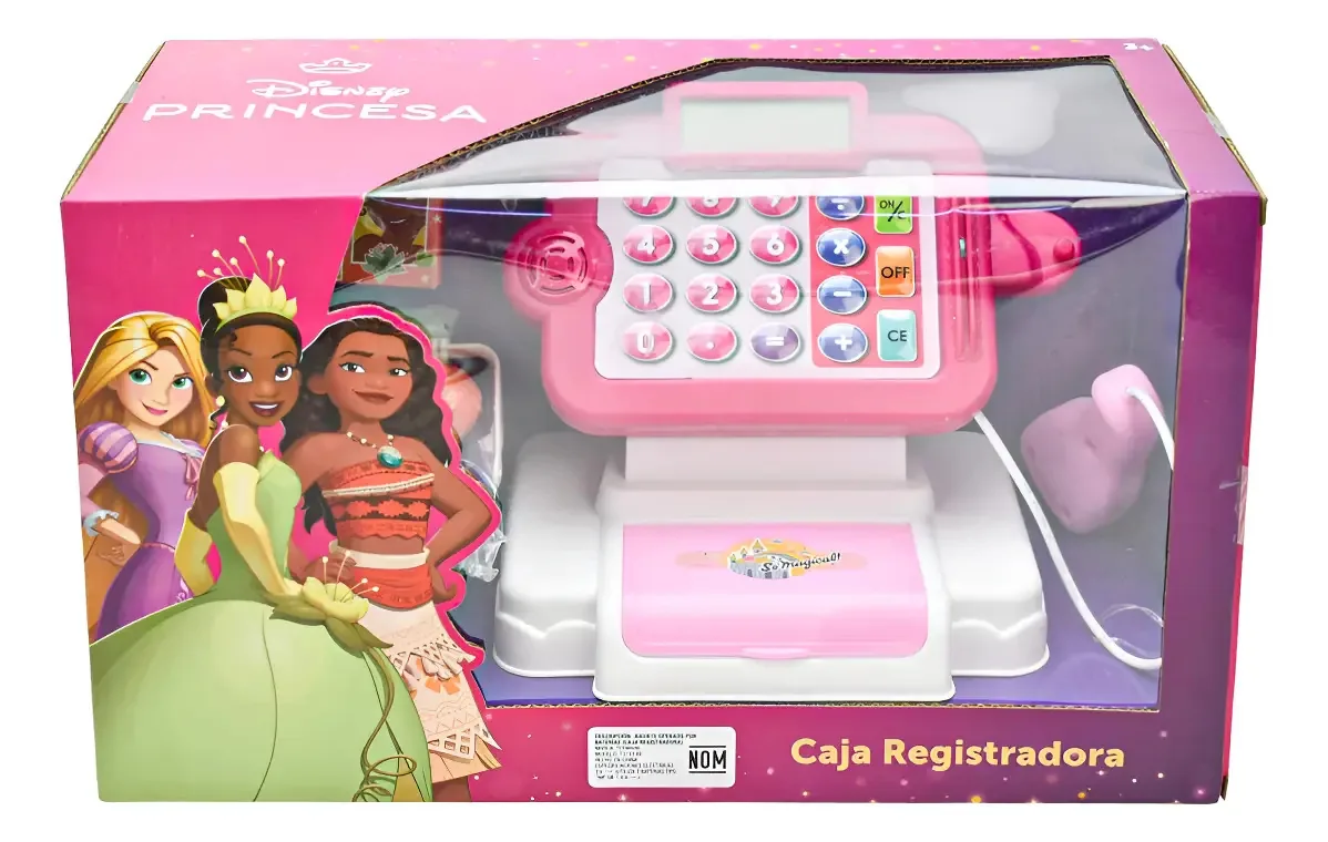 Brinquedo de caixa registradora Disney Toymark Pink Princess
