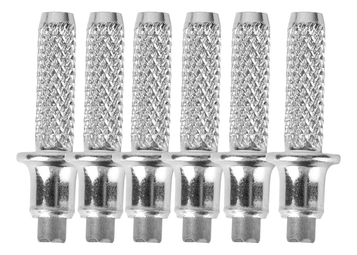 Tehaux 6 Pontas de Bastão de Caminhada, Acessórios para Bastão de Caminhada, Aço Carbono, Substituíveis, Ferramentas de Escalada para Caminhada, Trekking e Caminhada