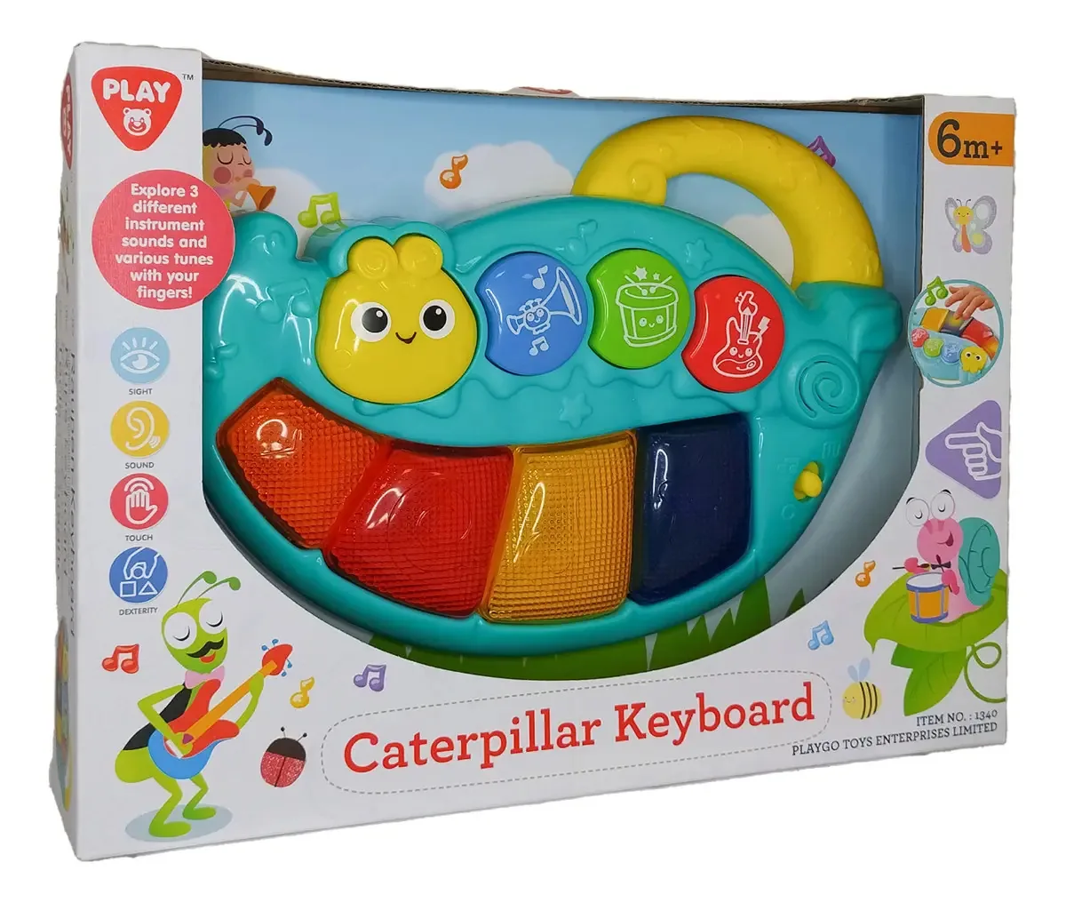 Teclado Lagarta Para Bebês Playgo