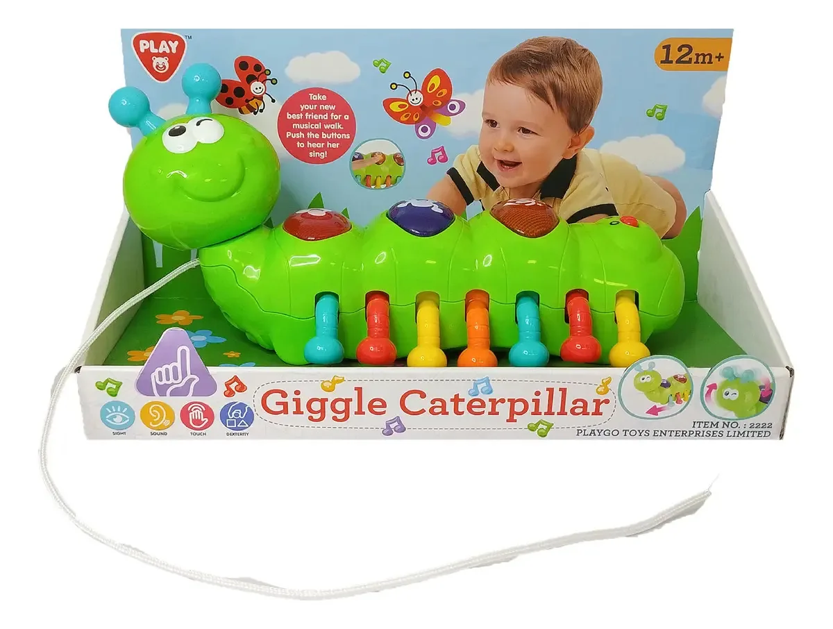 Jogo Playgo Caterpillar Drag