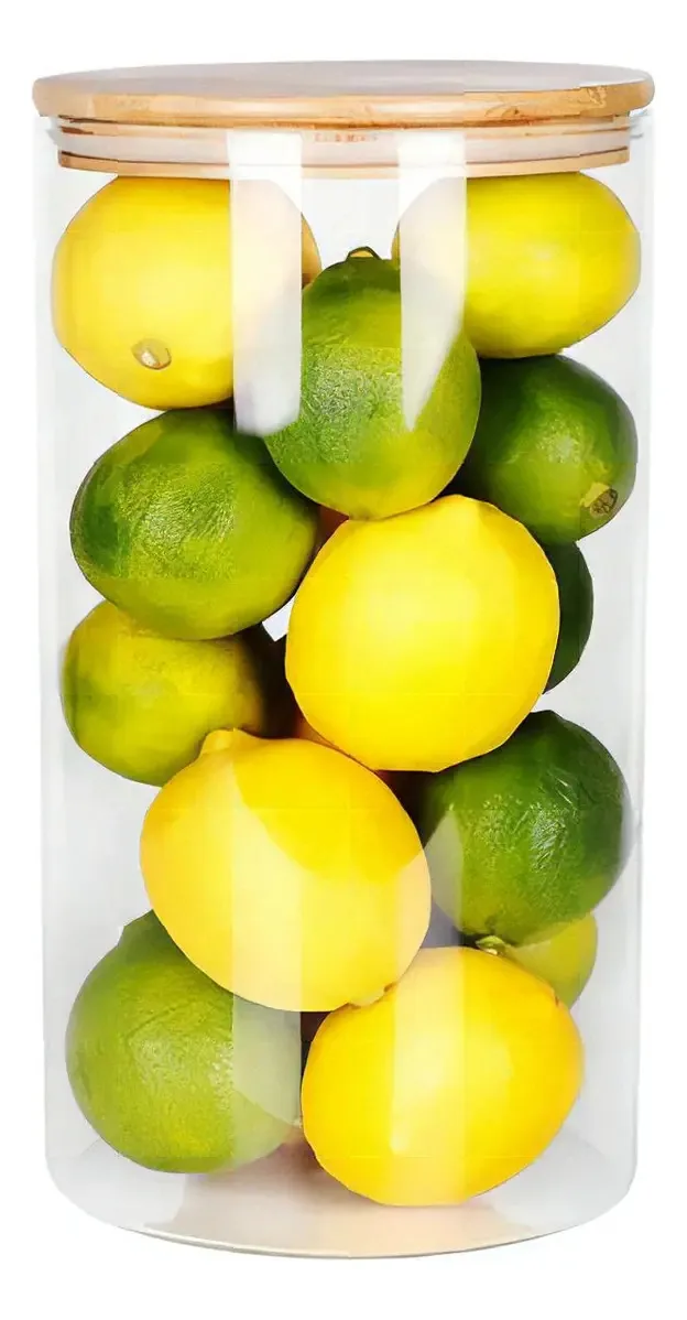 Frasco de vidro hermético para recipientes de alimentos para cozinha