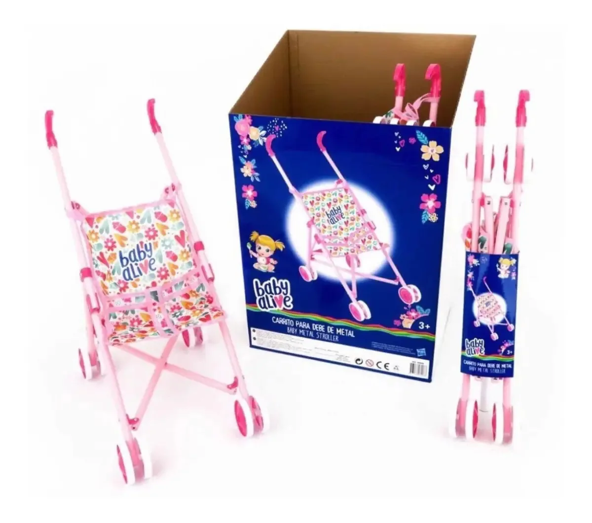 Carrinho de bebê Baby Alive para bonecas