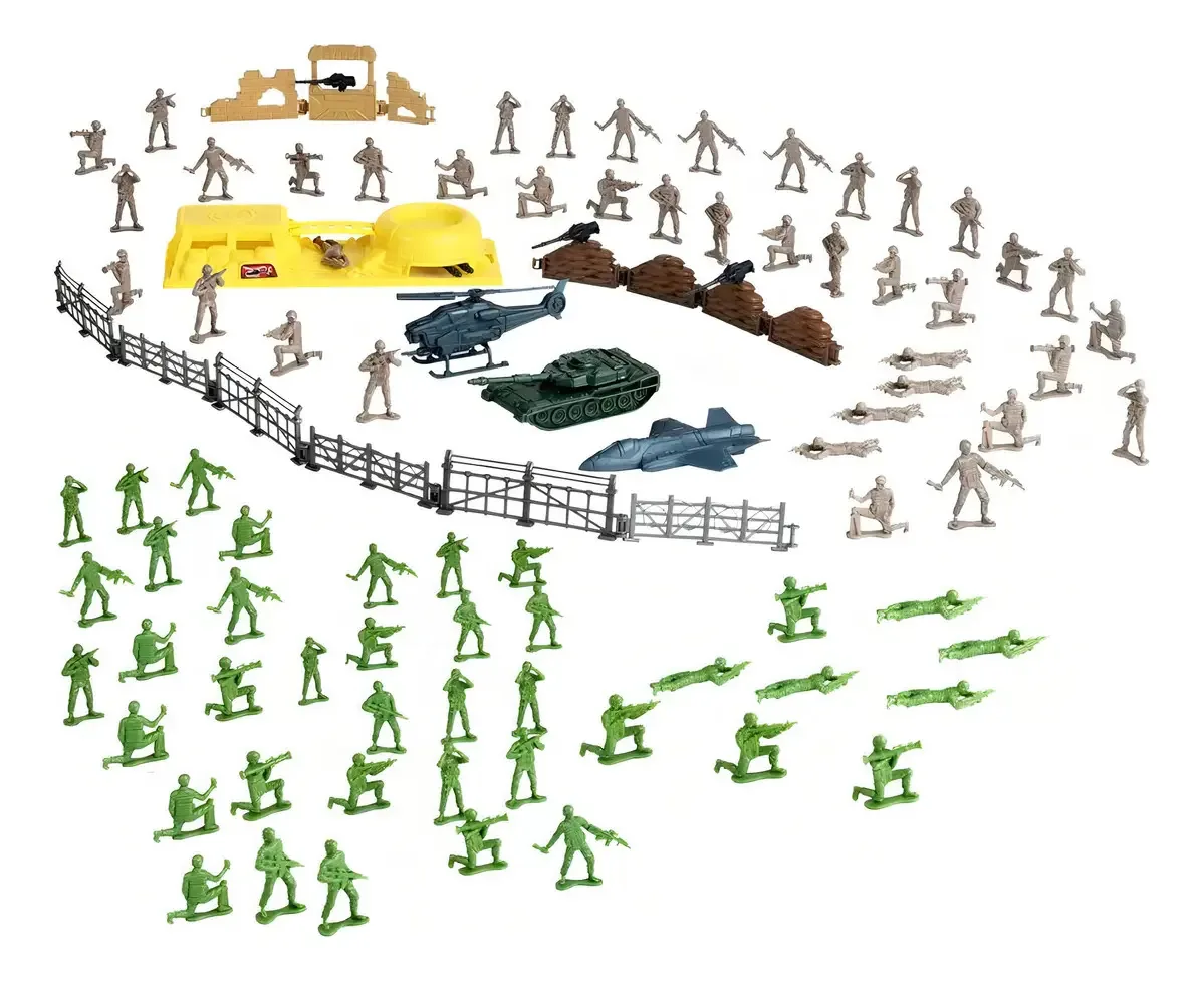 Conjunto Soldier + Veículos +Acces X 100 Pieces Soldier Force