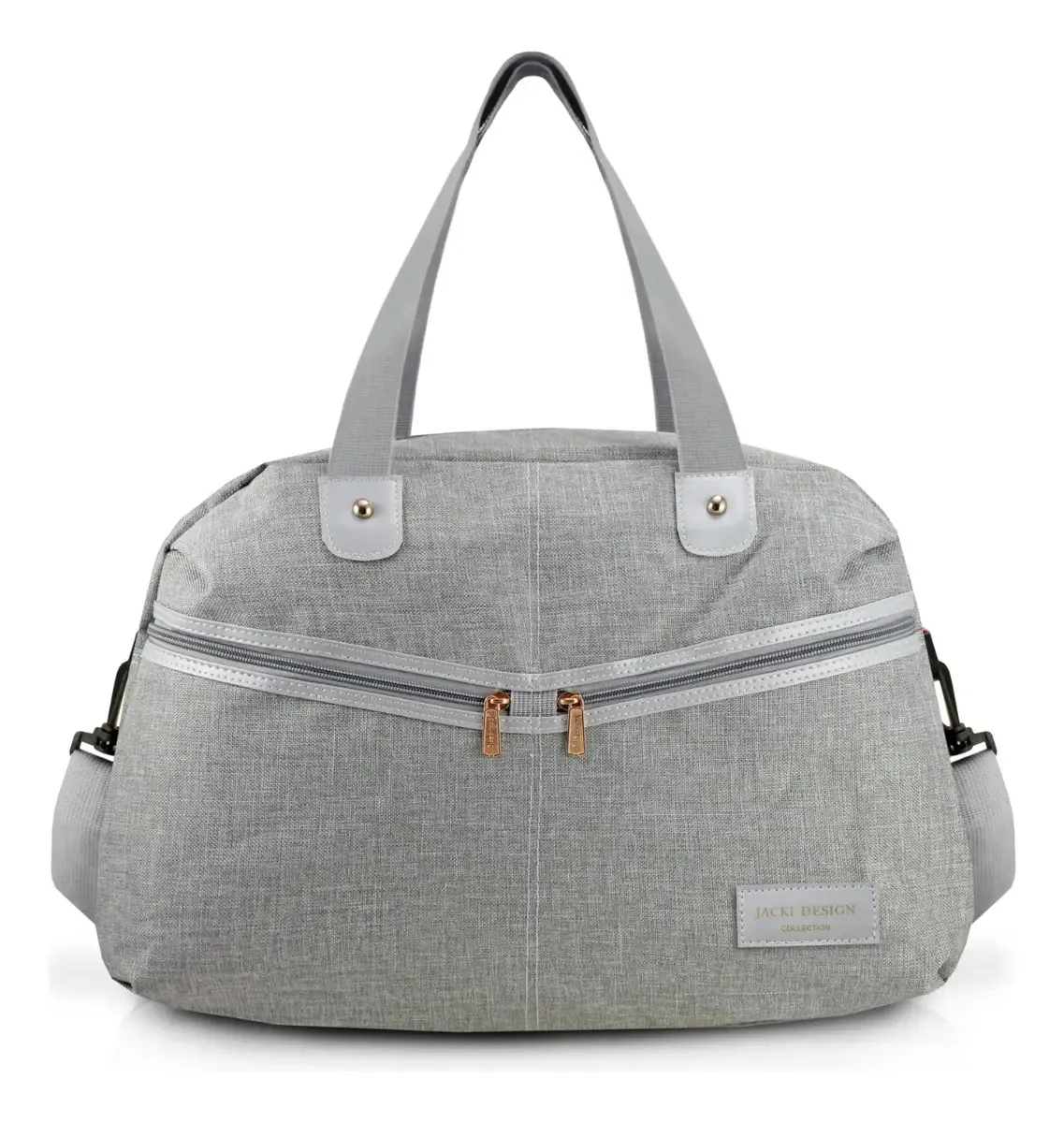 Bolsa De Viagem Mala Sacola Academia Passeio Com Alça Cor Cinza