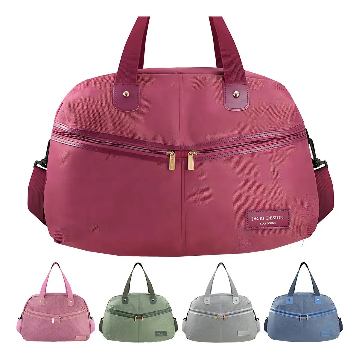 Bolsa De Viagem Mala Sacola Academia Passeio Com Alça Cor Vinho