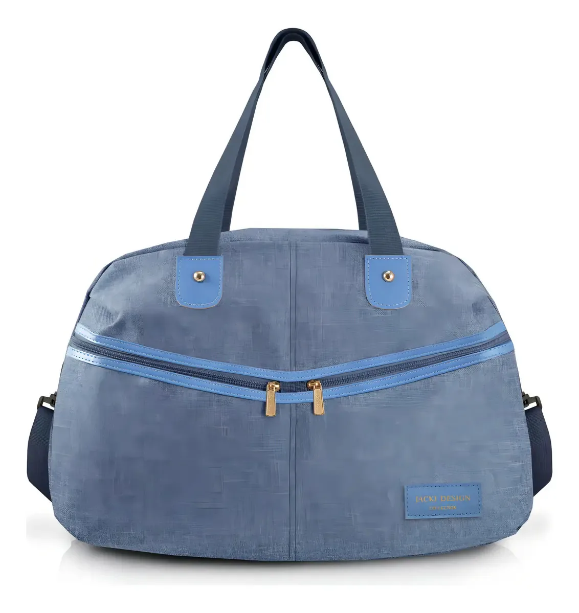 Bolsa De Viagem Mala Sacola Academia Passeio Com Alça Cor Azul