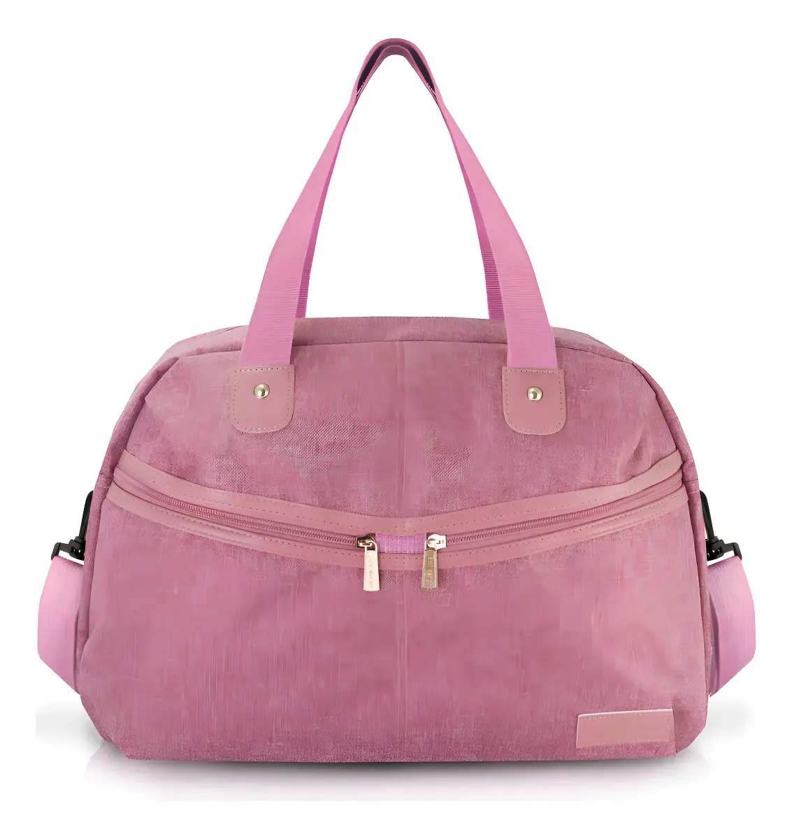 Bolsa De Viagem Mala Sacola Academia Passeio Com Alça Cor Rosa