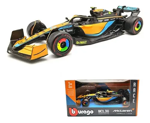 Mclaren Mcl36 Formula 1 Escala 1/43 Bburago 18-38063 Mclaren Em Escala