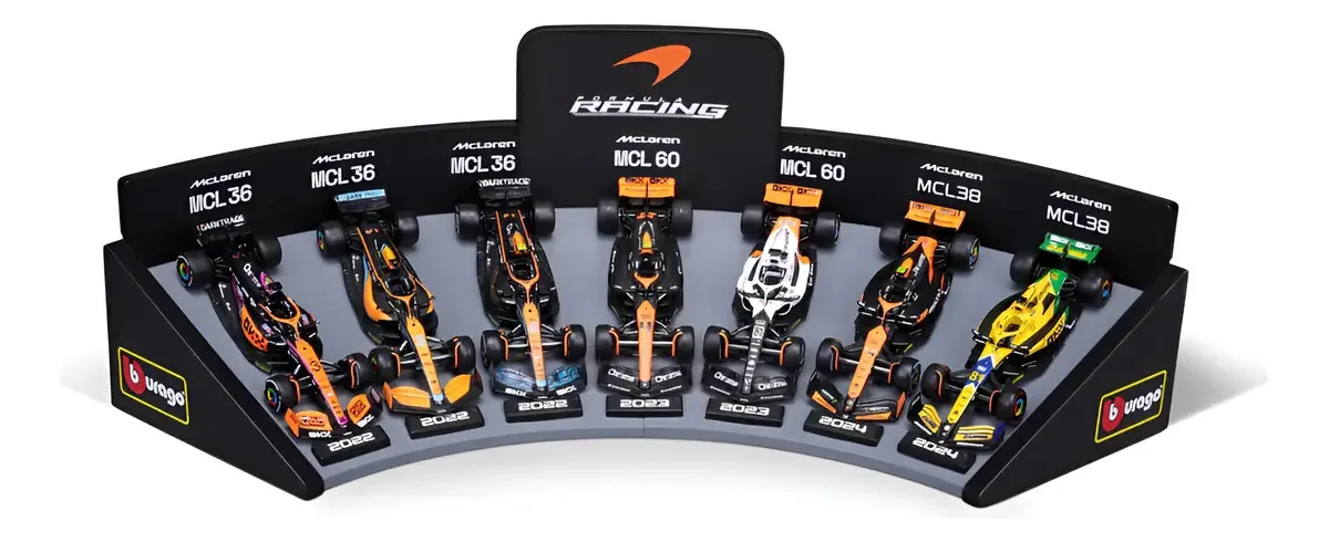Miniaturas Fórmula 1 Mclaren Kit 7 Carros Escala 1.43