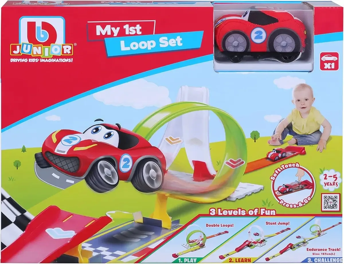 Bburago PIsta de Carro cor vermelho -
