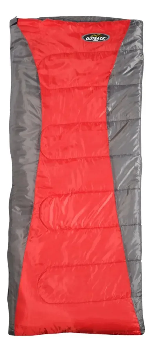 Saco de dormir em estilo envelope vermelho - Outback