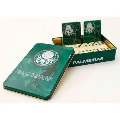 Jogo Domino C/2 Baralhos Palmeiras