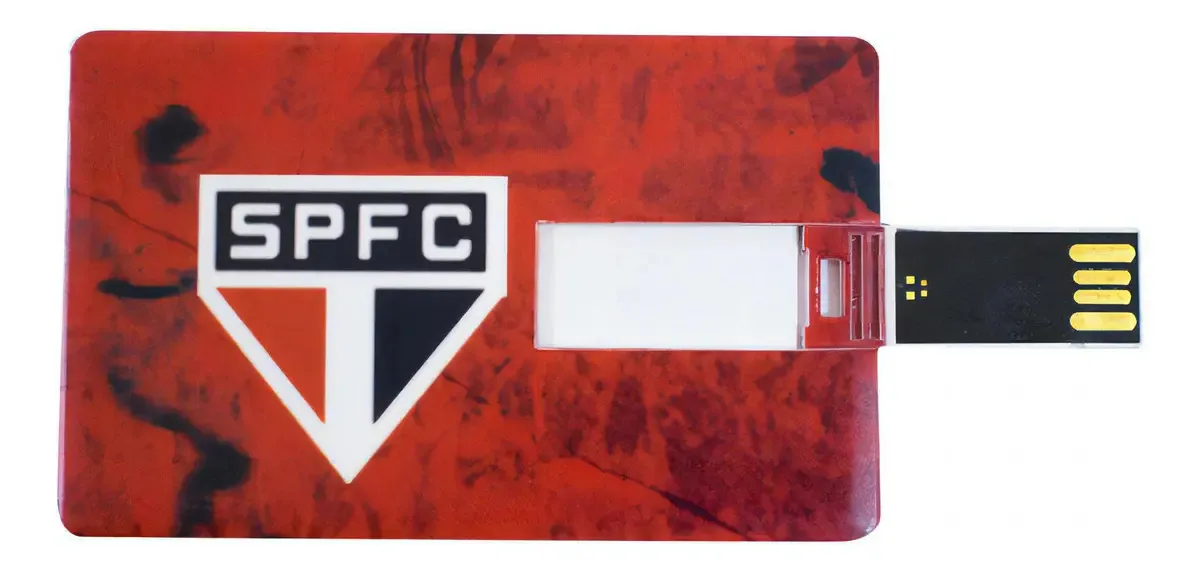 Pen Drive Mileno São Paulo de 3.8 GB USB 2.0, Vermelho