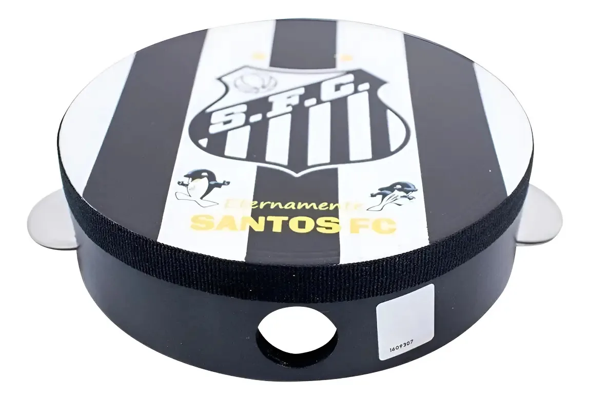 Pandeiro Infantil Santos F. C. Produto Licenciado Preto