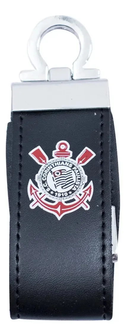 Pendrive Couro Sintético 7.6gb - Corinthians