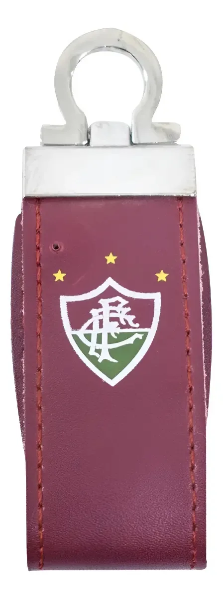 Pen Drive Fluminense Couro Sintético 7.6GB USB 2.0 Compacto
