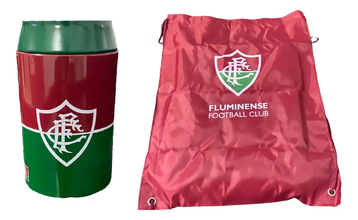 Cofre Lata + Bolsinha - Fluminense
