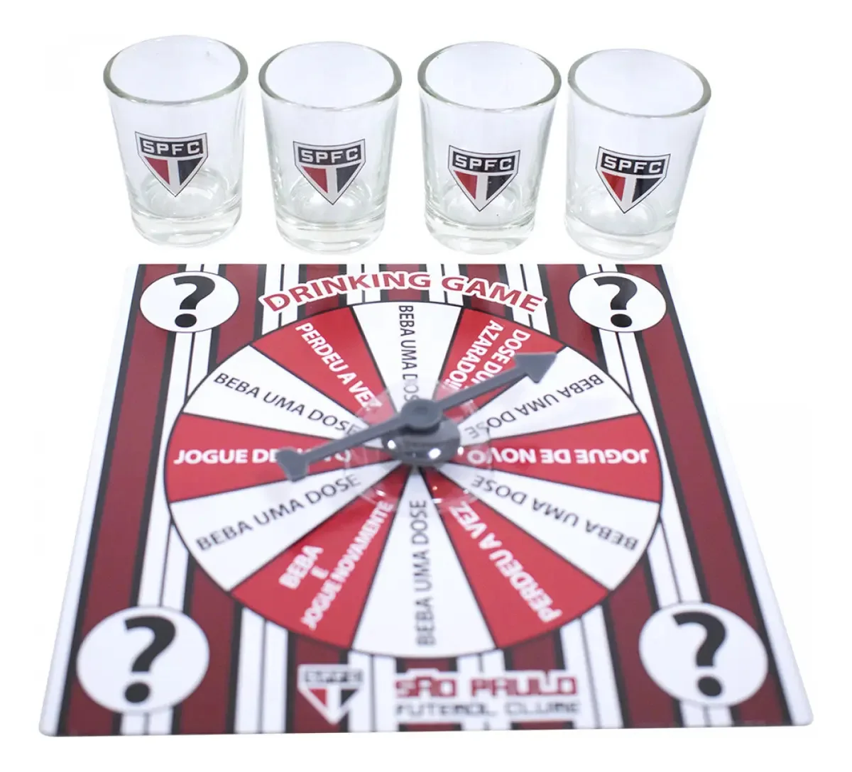 Jogo Roleta 4 Copos Shot 25ml - São Paulo