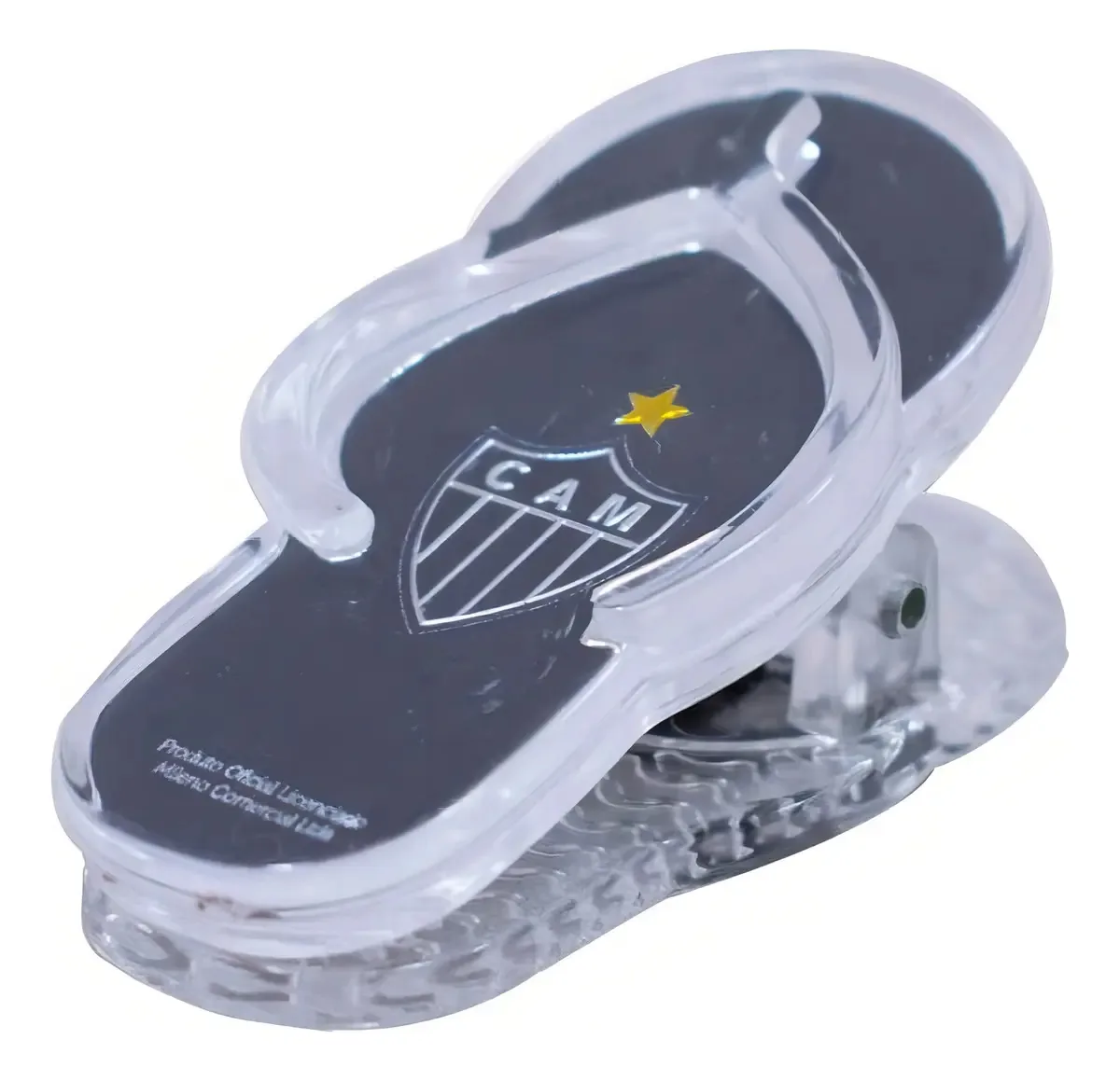 Kit 10 Ímãs De Geladeira Prendedor Chinelo Atlético Mineiro Cor Preto