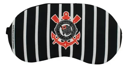 Máscara De Dormir Corinthians Mileno Poliéster Neoprene Ajustável
