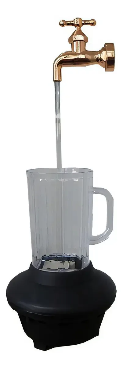 Kit 4 Fontes Torneira Magica Enfeite E Decoração Cor Transparente