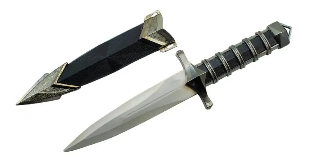 Adaga Preta Punhal Medieval Colecionadores Decoração