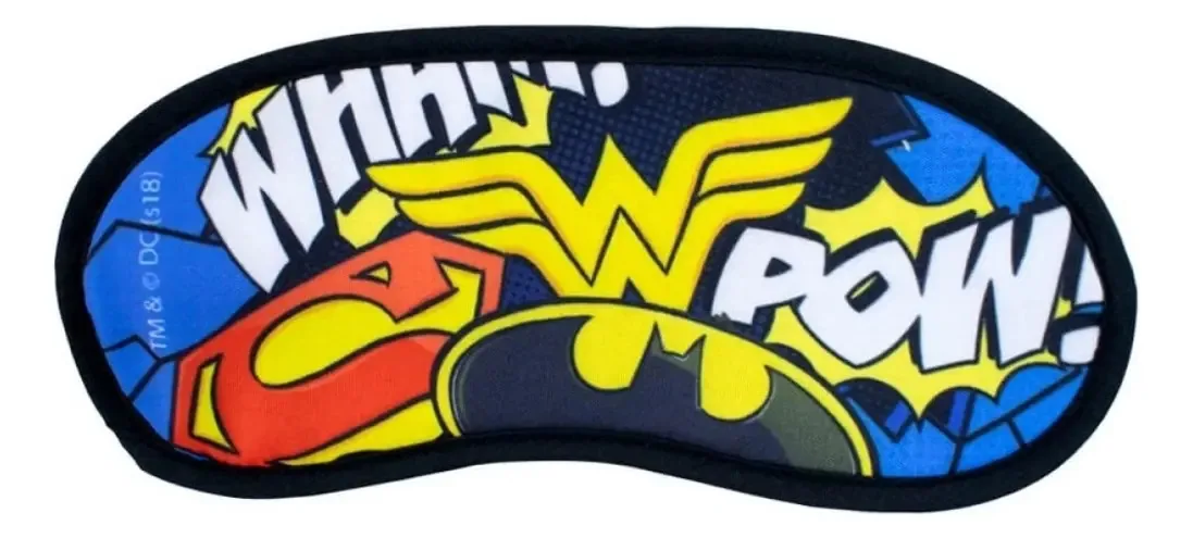 Máscara de Dormir DC Comics Liga da Justiça Cor Amarelo