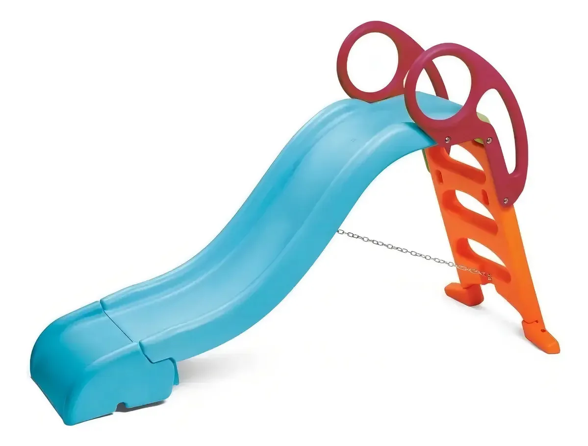 Tobogã infantil de 3 etapas - Vegui Color Celeste