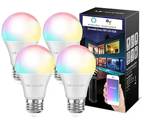 Lâmpadas LED inteligentes, lâmpadas Lampux Wifi, compatíveis