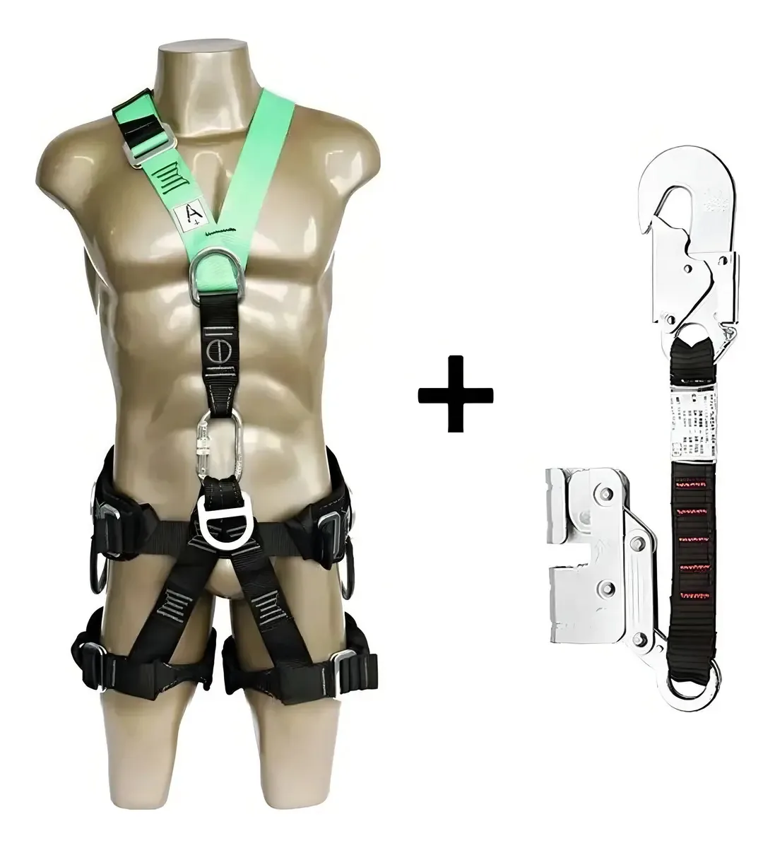 Kit Cinto 5 Pontos Ancoragem Dg5200 + Trava Quedas Dg 9000