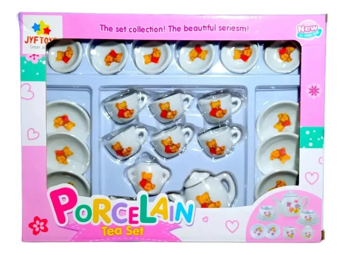 Cozinha de brinquedos JYF Toys OSITOS/FLORES branca