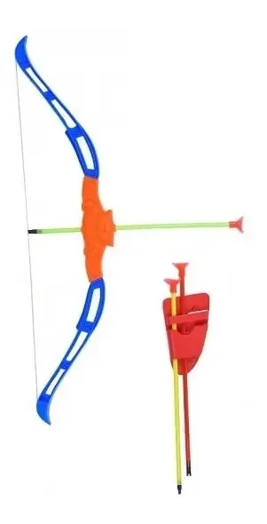 Jogo infantil de arco e flecha - brinquedo, pontaria, entretenimento, várias cores