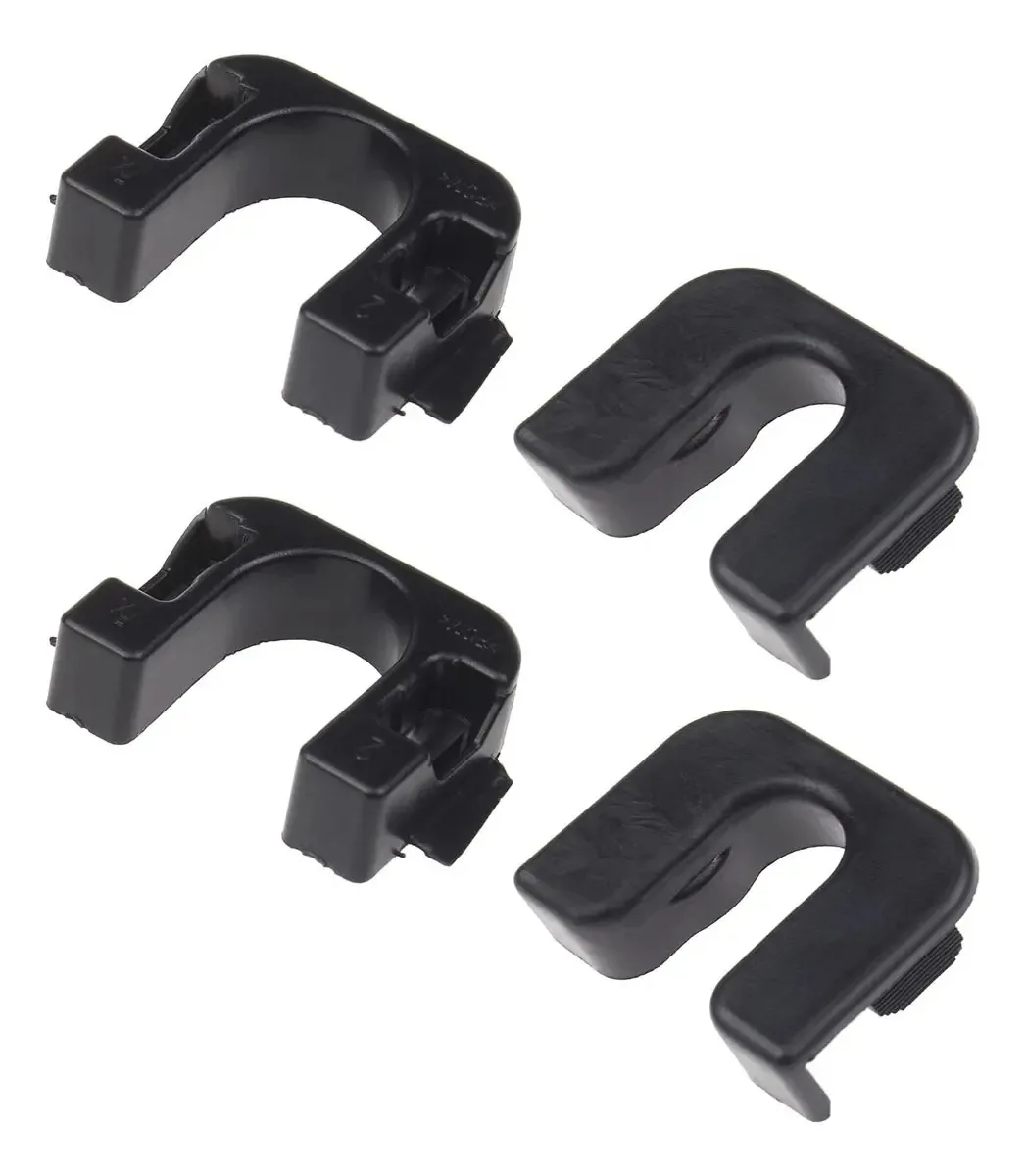 Conjunto De 2 Suportes De Prateleira Plástico Preto Para Carros