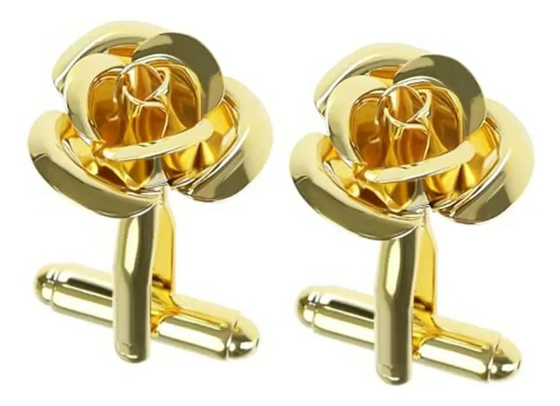 Abotoaduras em ouro rosa para homens