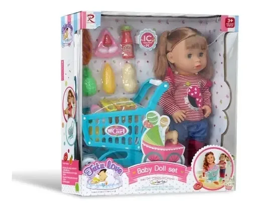 Boneca faz xixi com o supermercado Acc La Le Lu Ploppu 369138