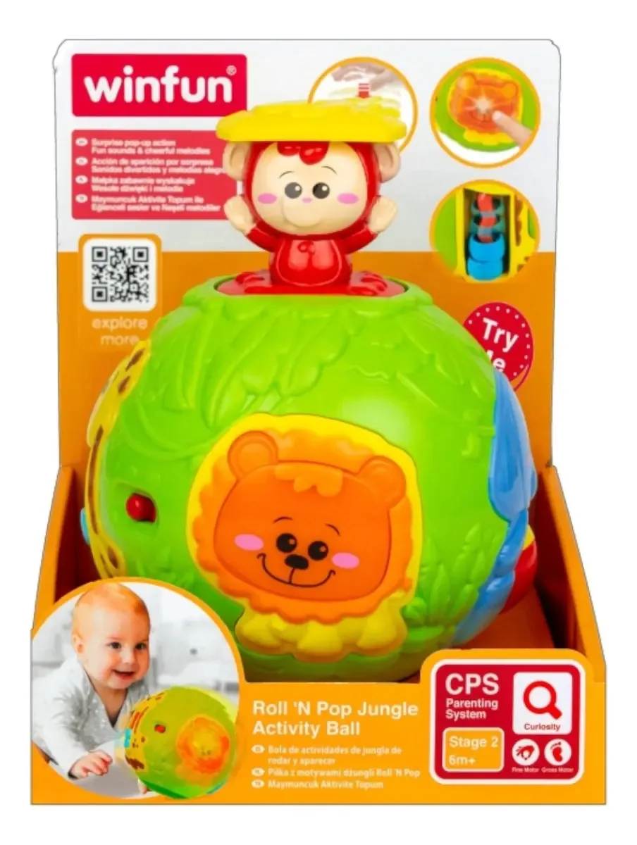 Esfera didática interativa com atividades | Winfun Color Multicolor