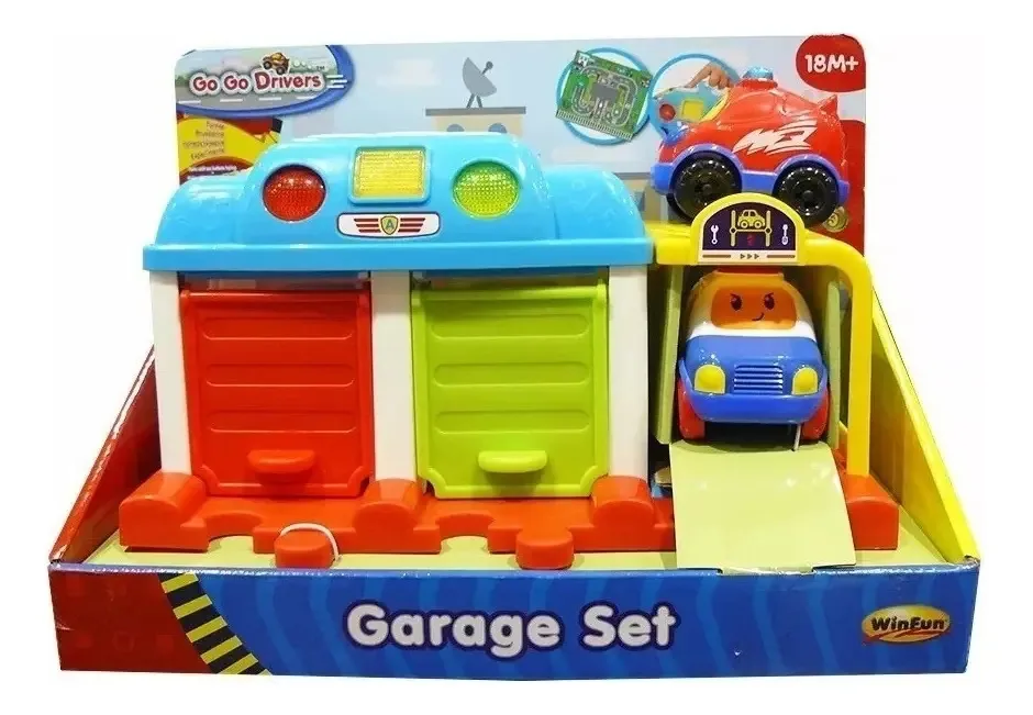 Conjunto de garagem com carro e luzes | Winfun Color Multicolor