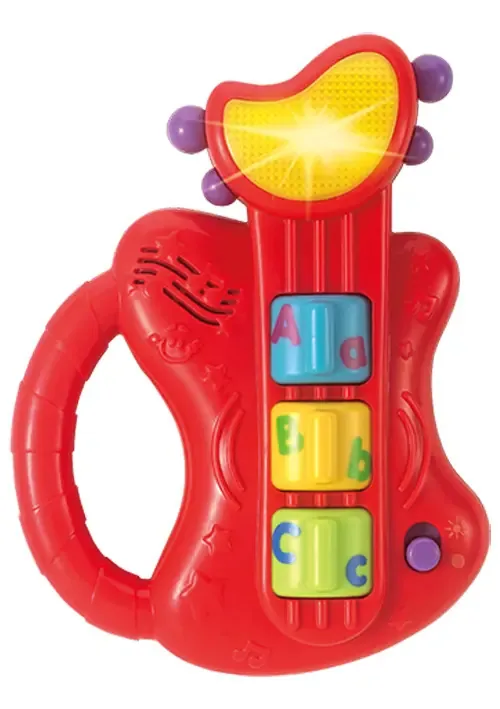 Guitarra vermelha com luz e som | Winfun