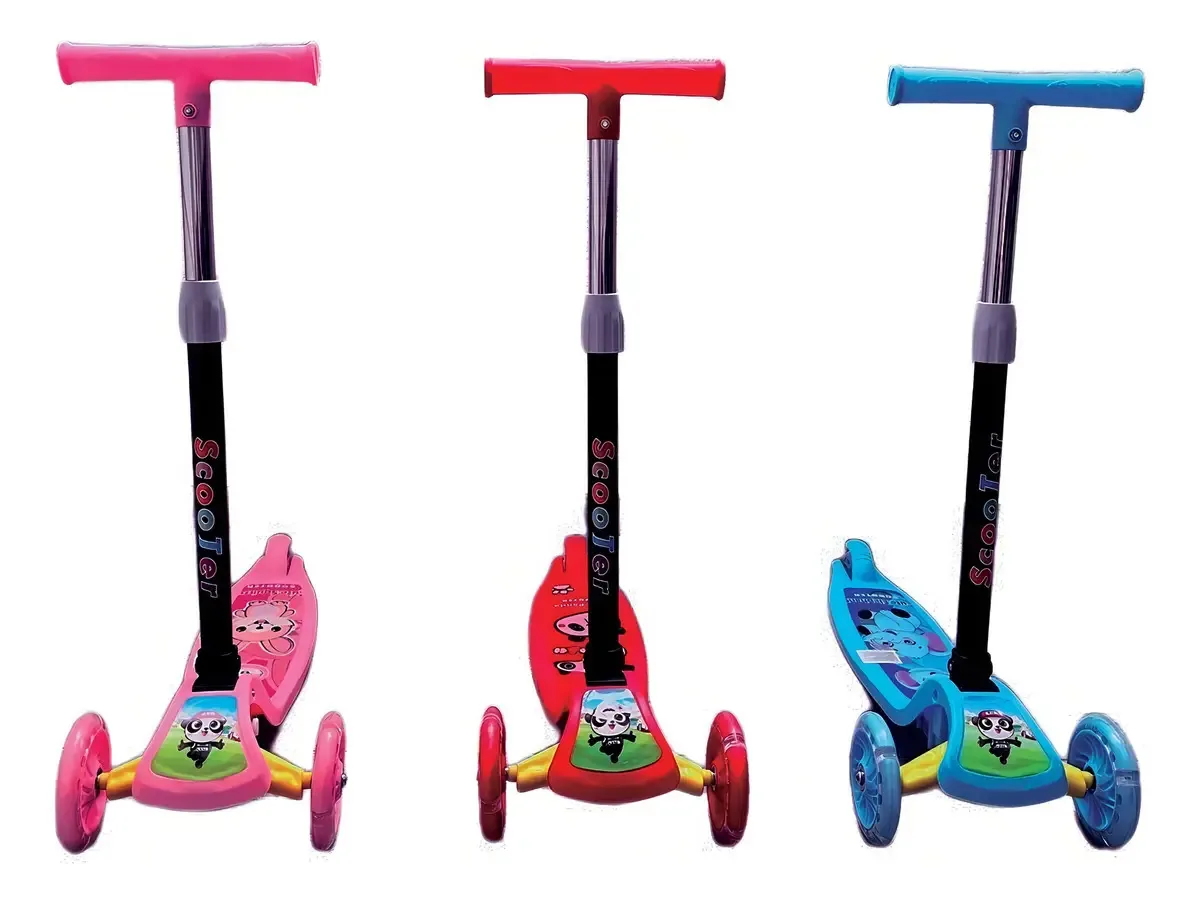 Scooter Patin para crianças de 3 rodas rosa