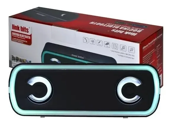 Alto-falante de áudio recarregável portátil Bluetooth Radio Fm - preto